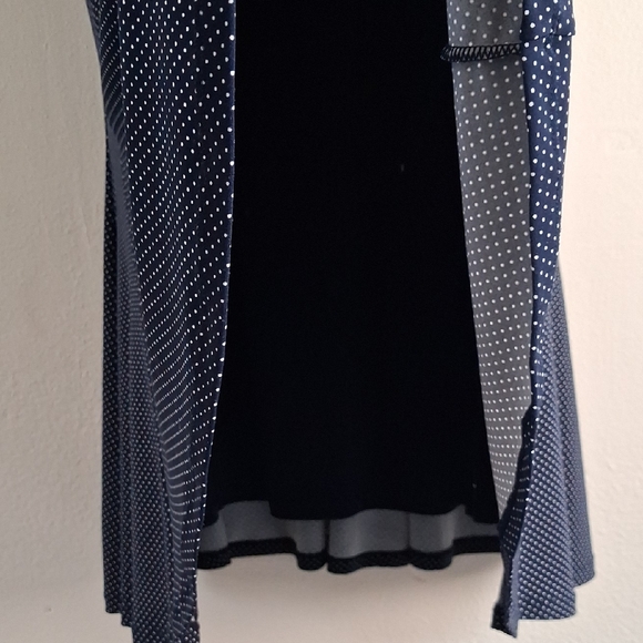 Ralph Lauren Lauren Navy Blue V-Neck Short Sleeve Tunic Dress XL - Picture 3 of 6